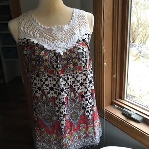 Fun 2 Fun Lace Yoke Top